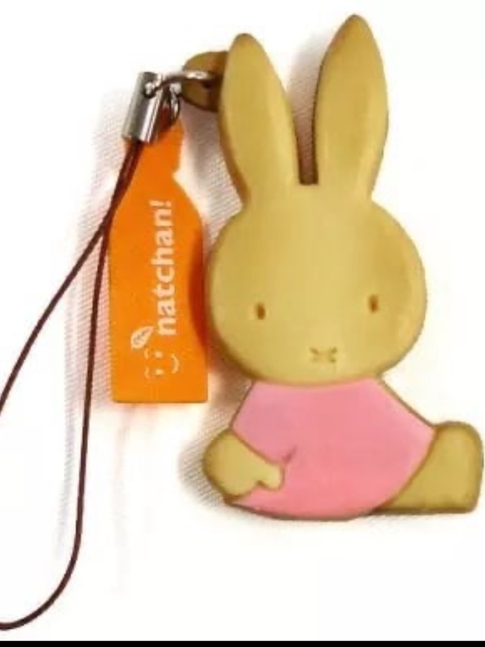 miffy Pink and Cream Cookie Mascot Keychain